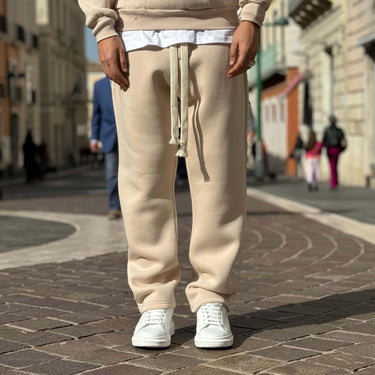 Pantalaccio tuta gamba larga crema - FLAG STORE